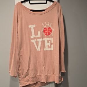 Pink Love Graphic Sweatshirt